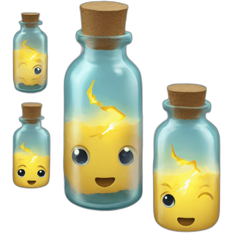 lightning in a bottle emoji