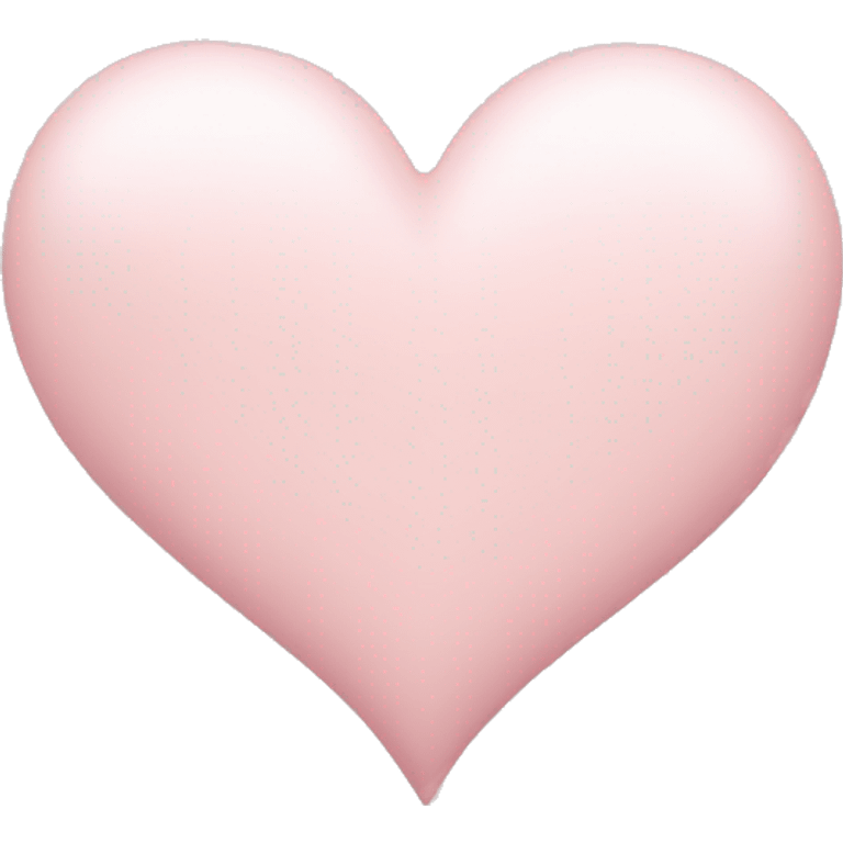 Pale Pink heart  emoji