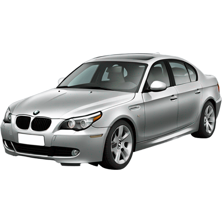 BMW e60 530d silver with gold disks  emoji