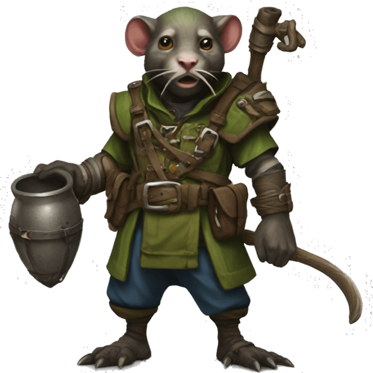 A Skaven packmaster with a Things-Catcher emoji