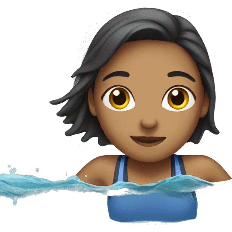 Girl swimming emoji