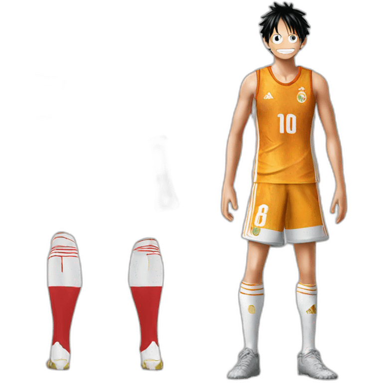 Luffy avecmaillot Real Madrid am emoji