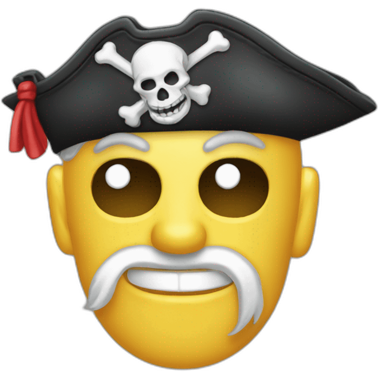 Piratage informatique masqué emoji