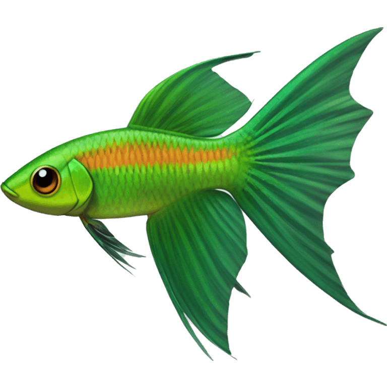 Green Swordtail (Eng.), Pez Espada emoji