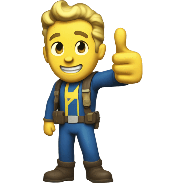 Fallout 4, Vault Boy with a thumbs up emoji