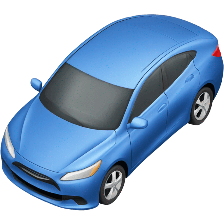 Blue car  emoji