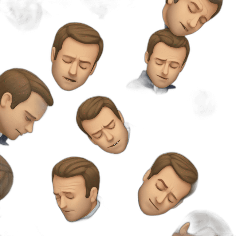 Macron sleep emoji