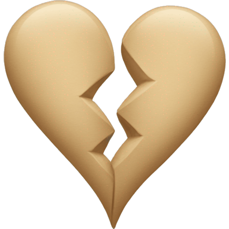 two beige hearts emoji