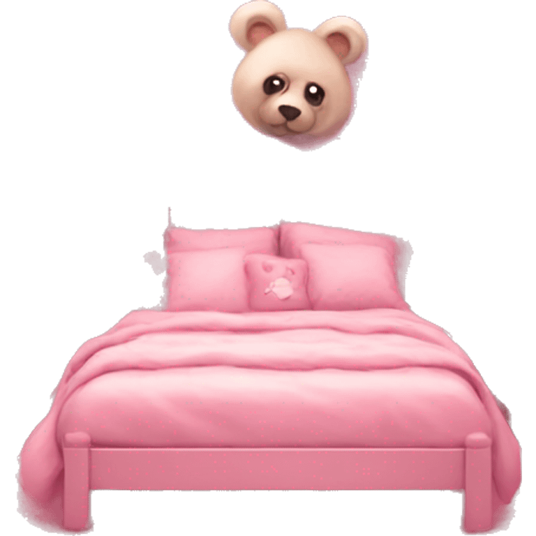 room cute bears pink emoji