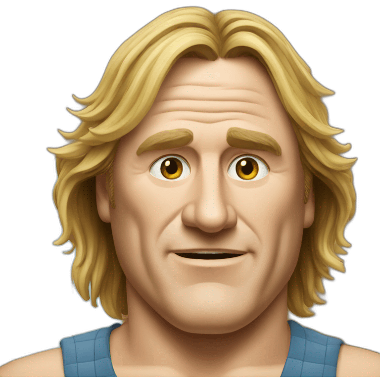 Depardieu surf emoji