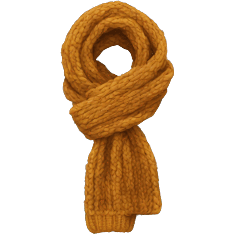 Knitted scarf emoji