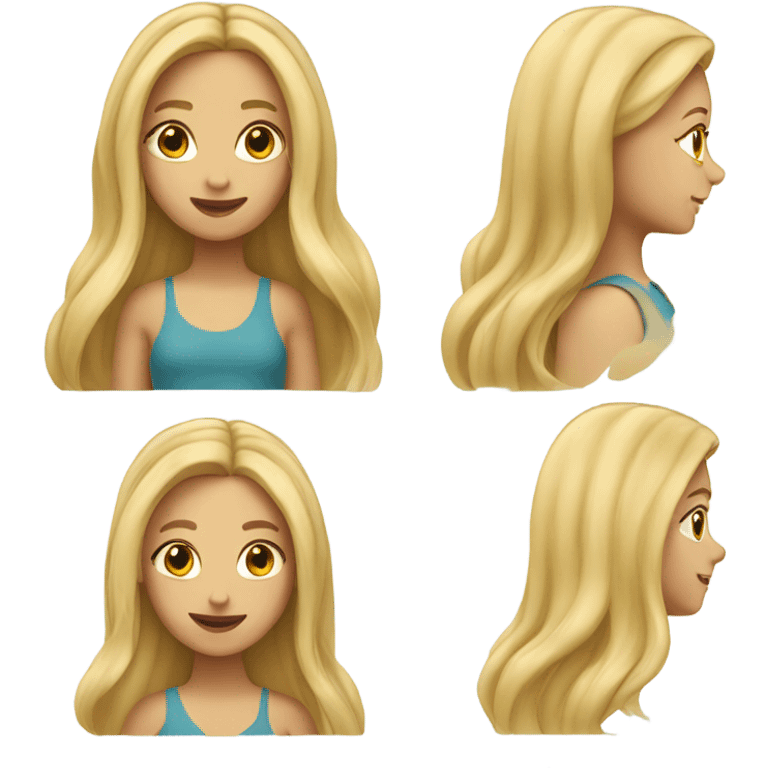 girl with blonde hair emoji