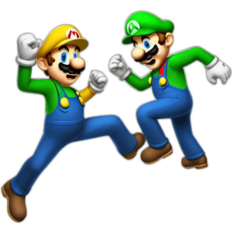 mario and luigi dance emoji