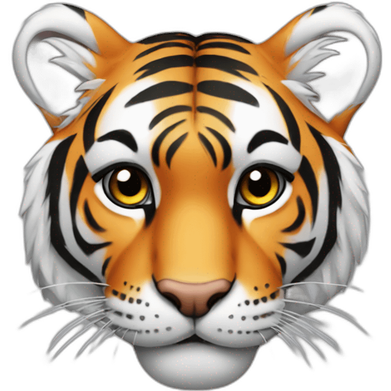 Pretty tiger head emoji