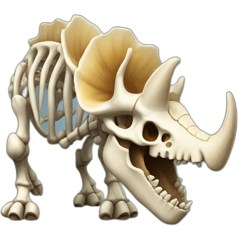 triceratops skeleton emoji