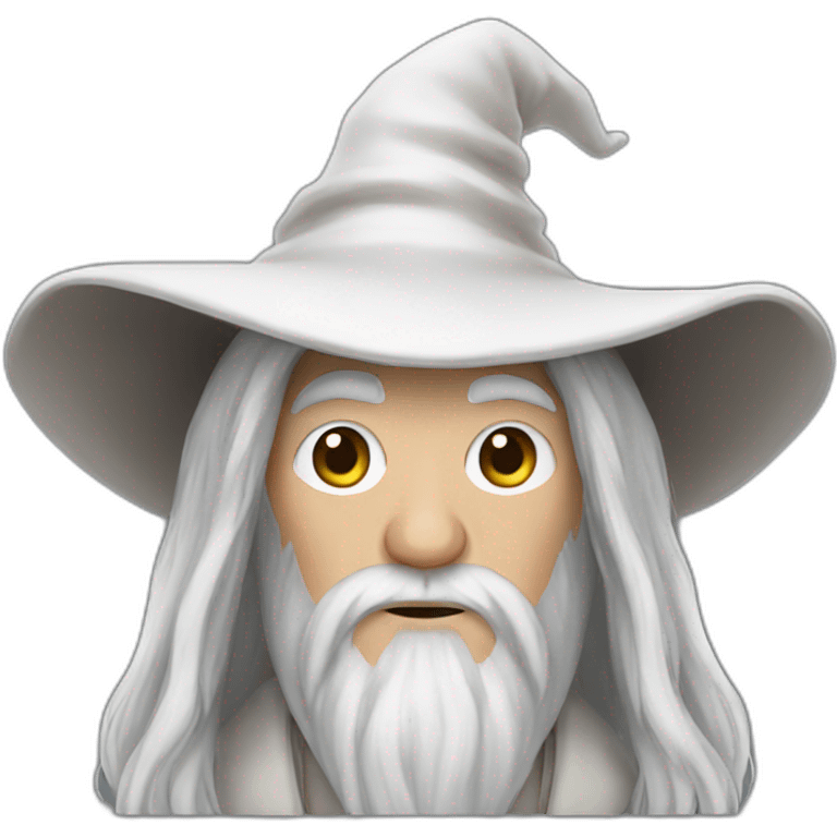 Gandalf the white and hat emoji