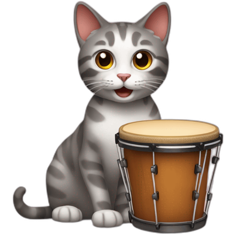 Cat that plays bongo emoji