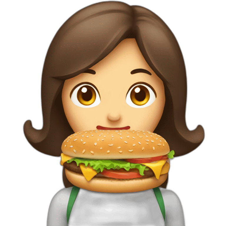 woman-eating-burger emoji