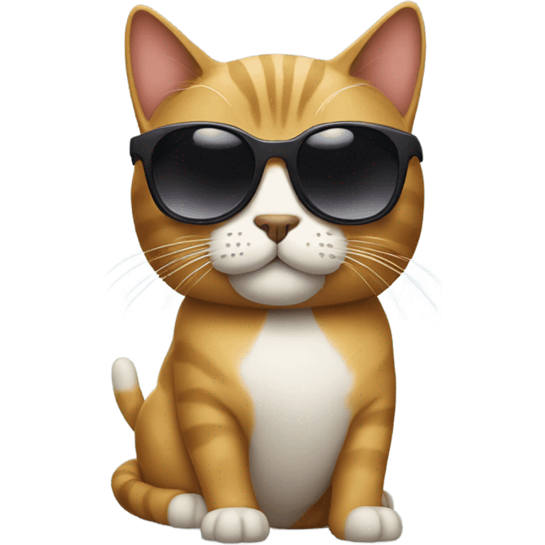 Cat with sunglasses emoji