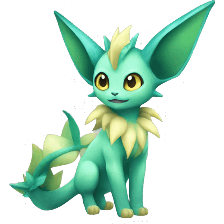 Vaporeon-Leafeon full body emoji