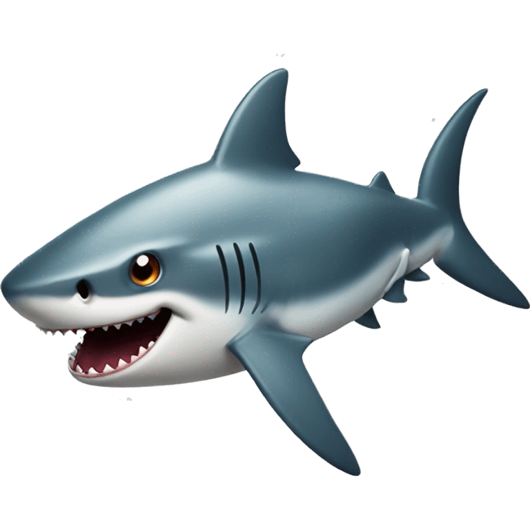 shark with surprised face emoji