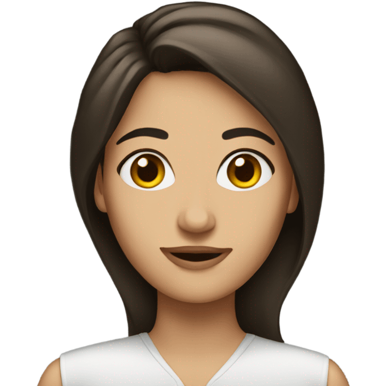 A brunette woman  emoji