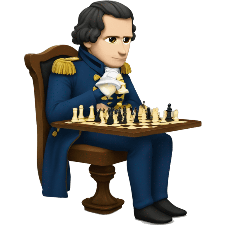 Napoleon playing chess emoji