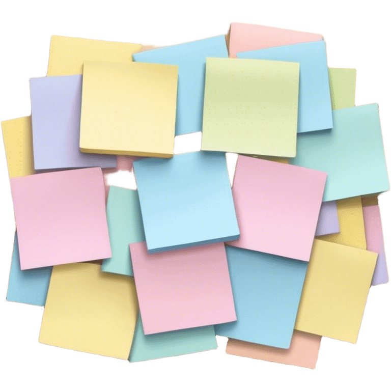 pastel sticky notes emoji