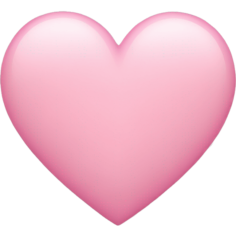 Soft pink heart emoji