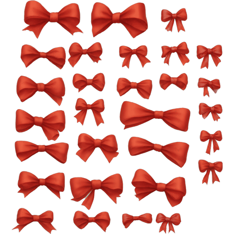 Red christmas bow emoji