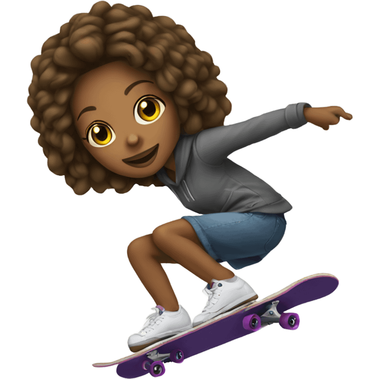 skate-girl emoji