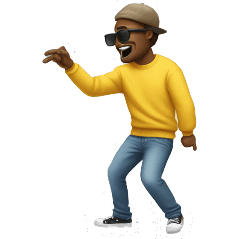 Guy dabbing emoji