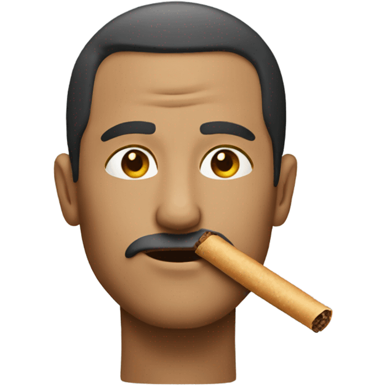 Guy with blunt emoji