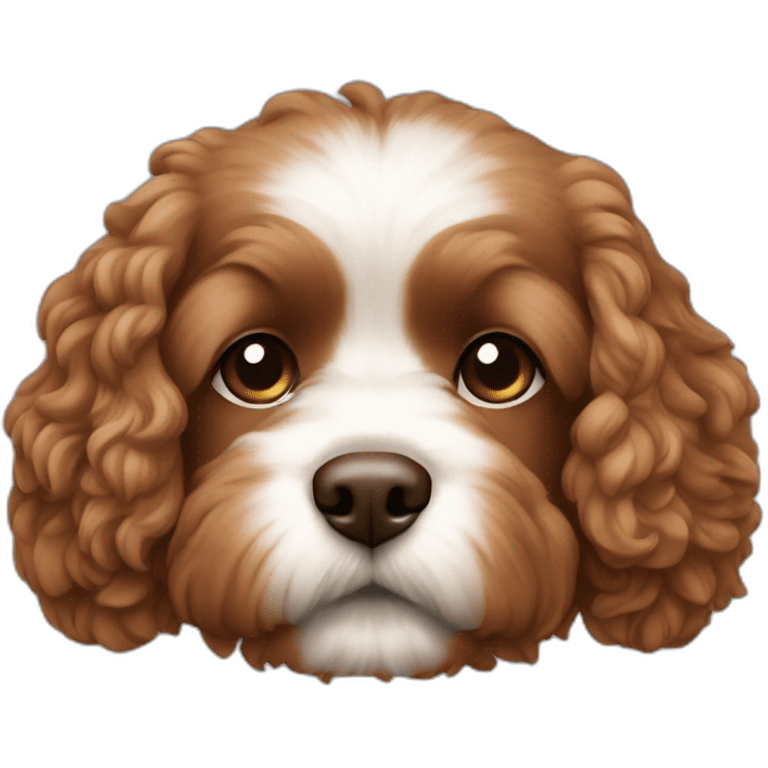 Cavapoddle all brown color emoji