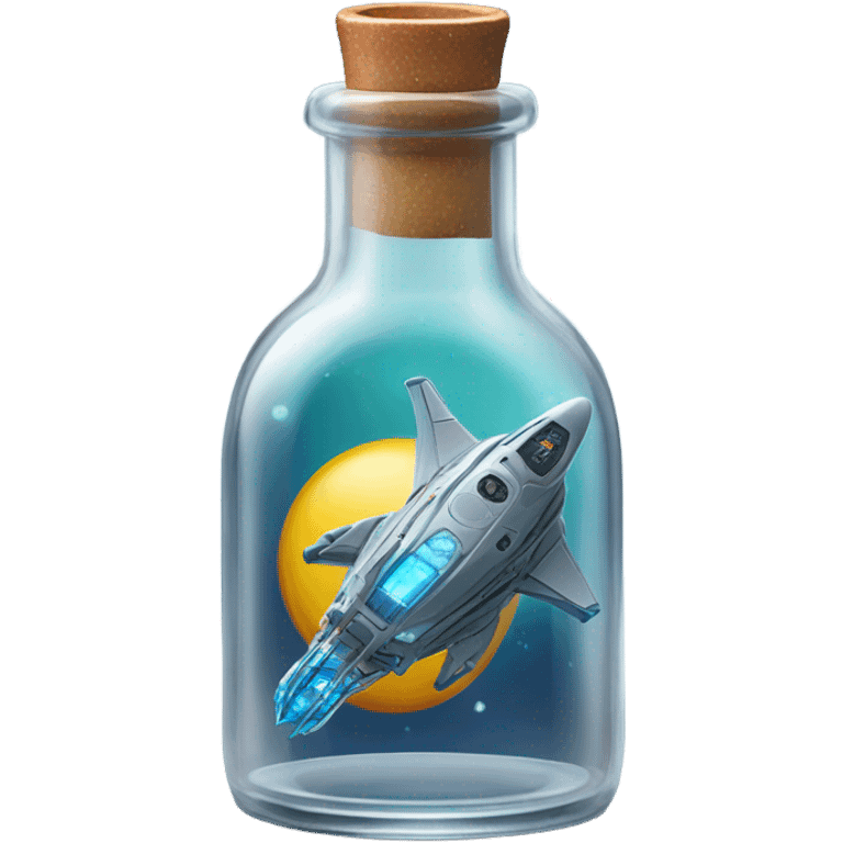 starship in bottle emoji