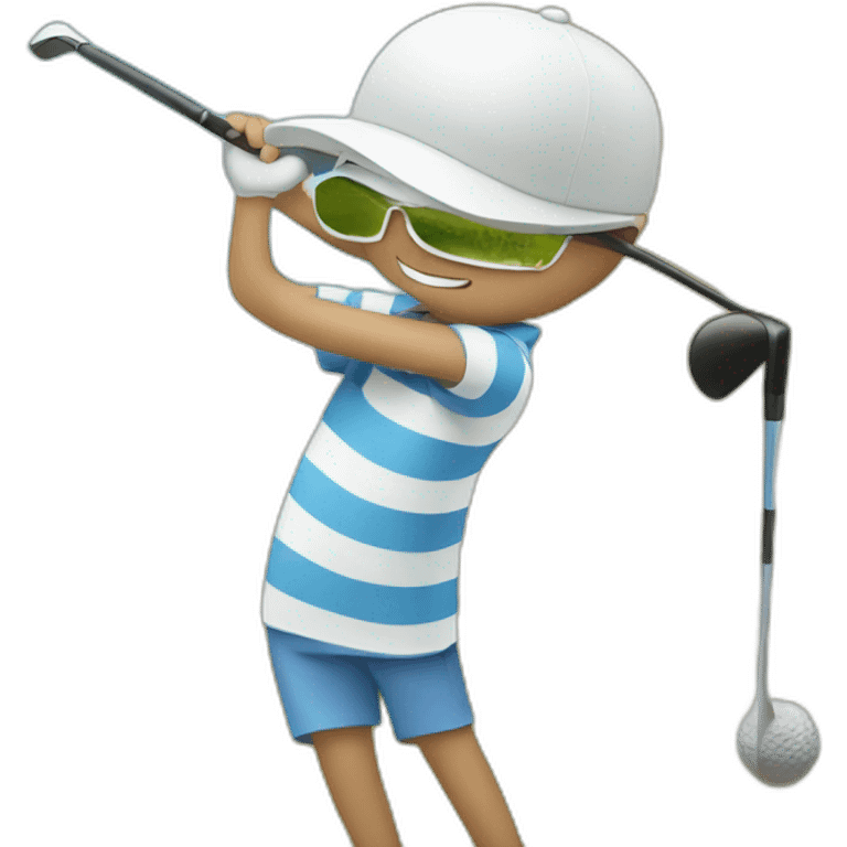 Golf and beach emoji