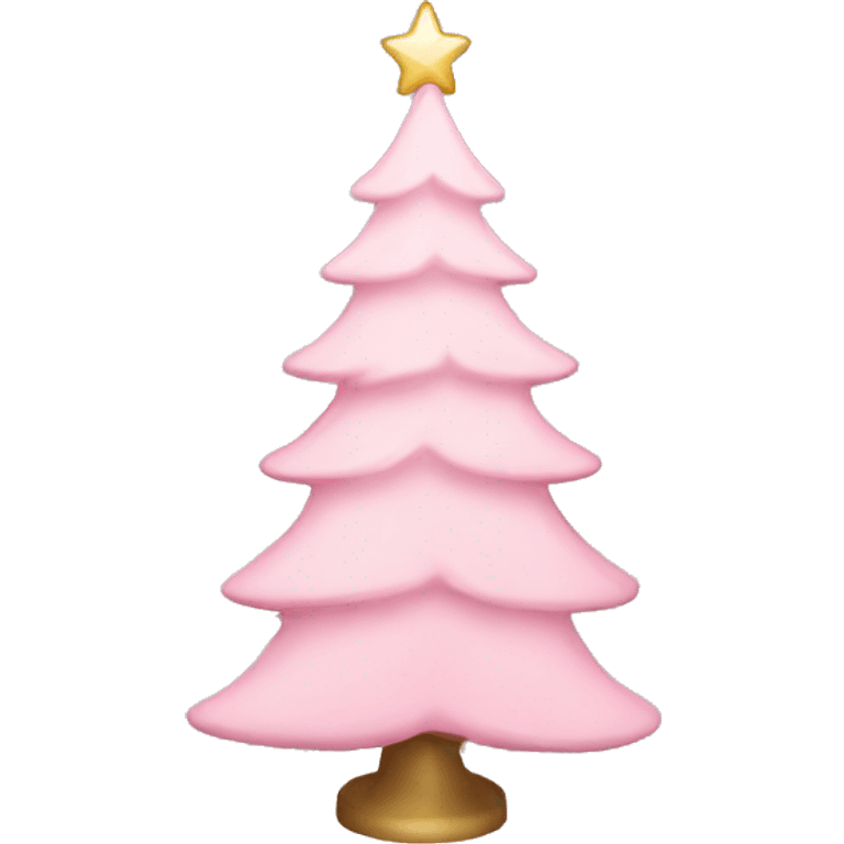 Light pink Christmas tree  emoji