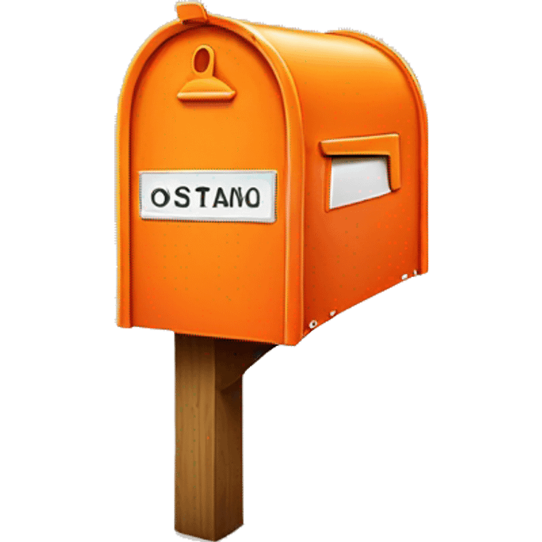 orange mailbox emoji