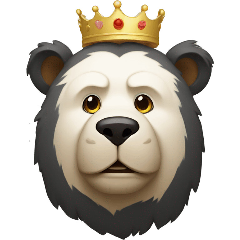 Oso con corona emoji