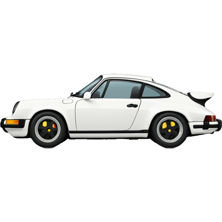 Porsche 911 white emoji