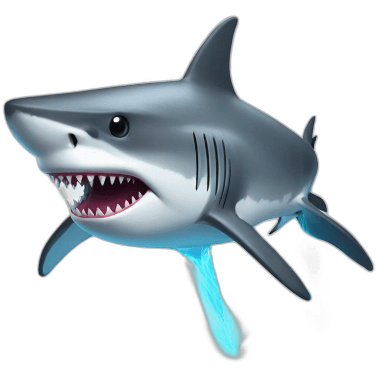 shark-with-lazers emoji