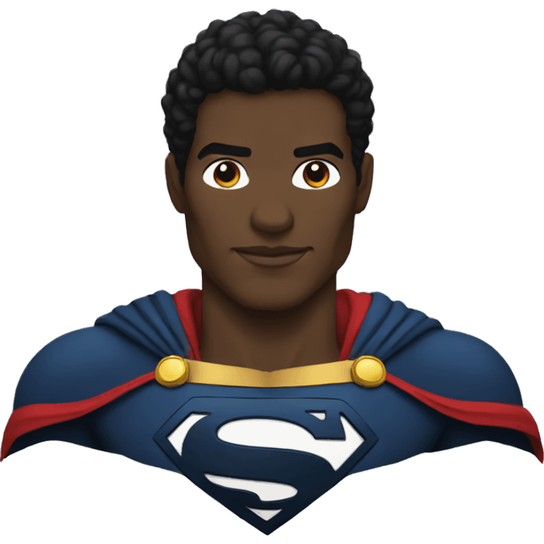 Black Superman  emoji