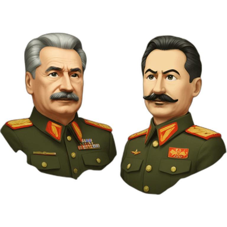 stalin with putin emoji