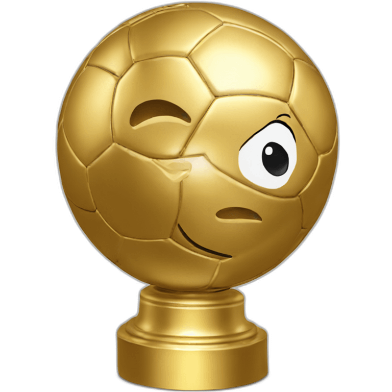 Messi gold ball emoji