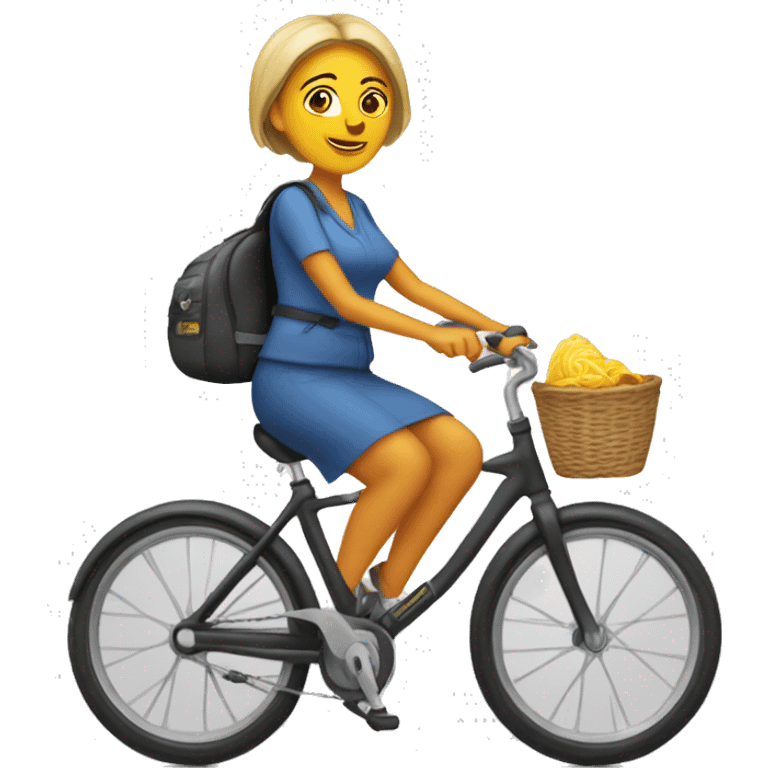 Mama le succès en vélo  emoji