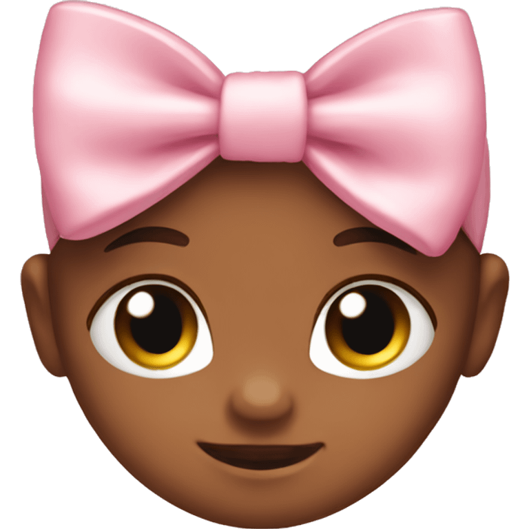 Baby pink bow  emoji