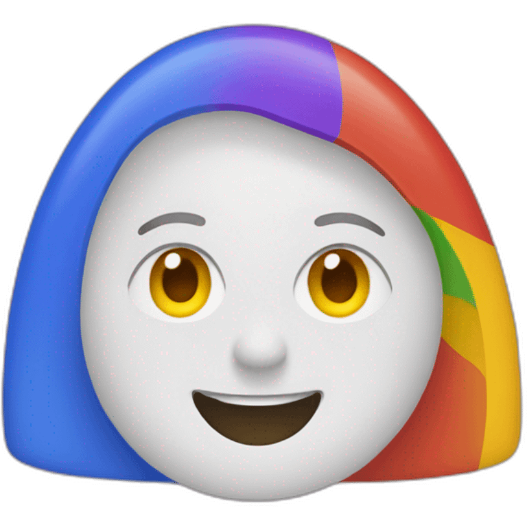 smile with google colors emoji