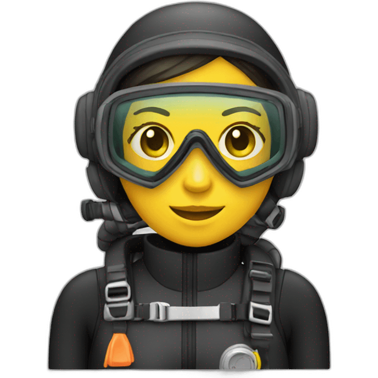 scuba diver female emoji