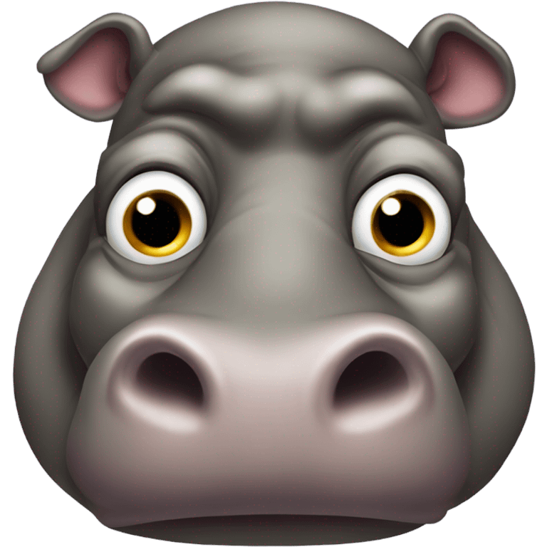 Ugly fat hippo emoji