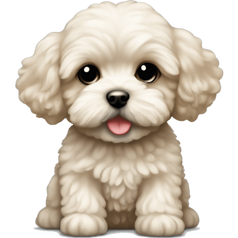 Maltipoo puppie emoji